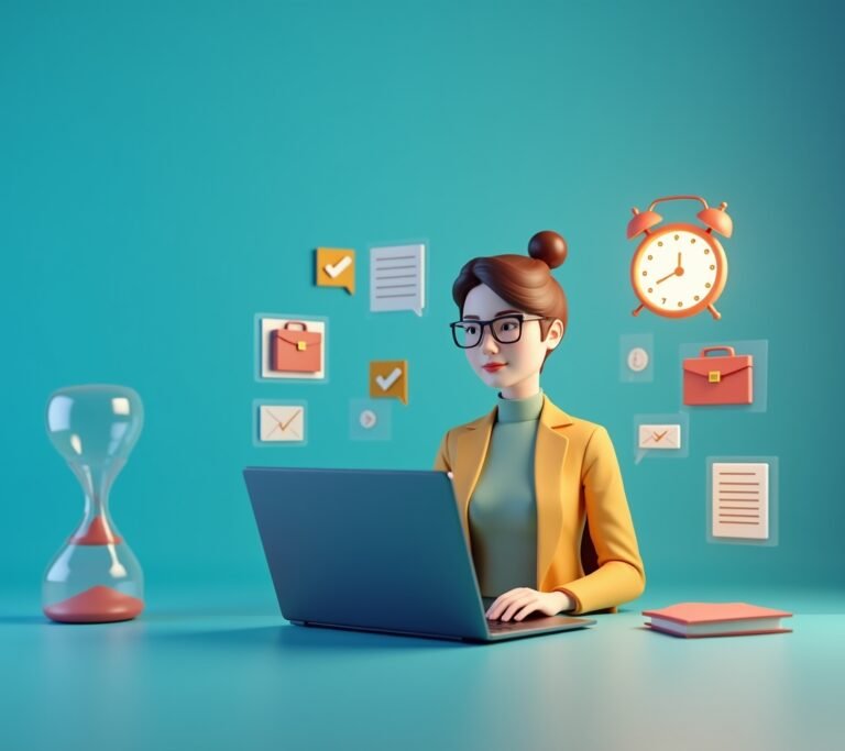 Person checking a phone next to a laptop on a desk, no text, no logos, no readable UI, no legible numbers