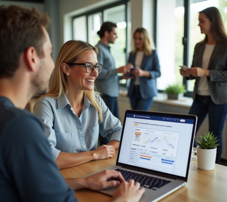 Person reviewing job listings on a laptop with a thoughtful expression, no text, no logos, no readable UI, no legible numbers